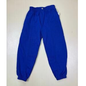 Vintage Snoopy Peanuts Kids Size 6 Royal Blue Sweatpants Made in USA Joggers